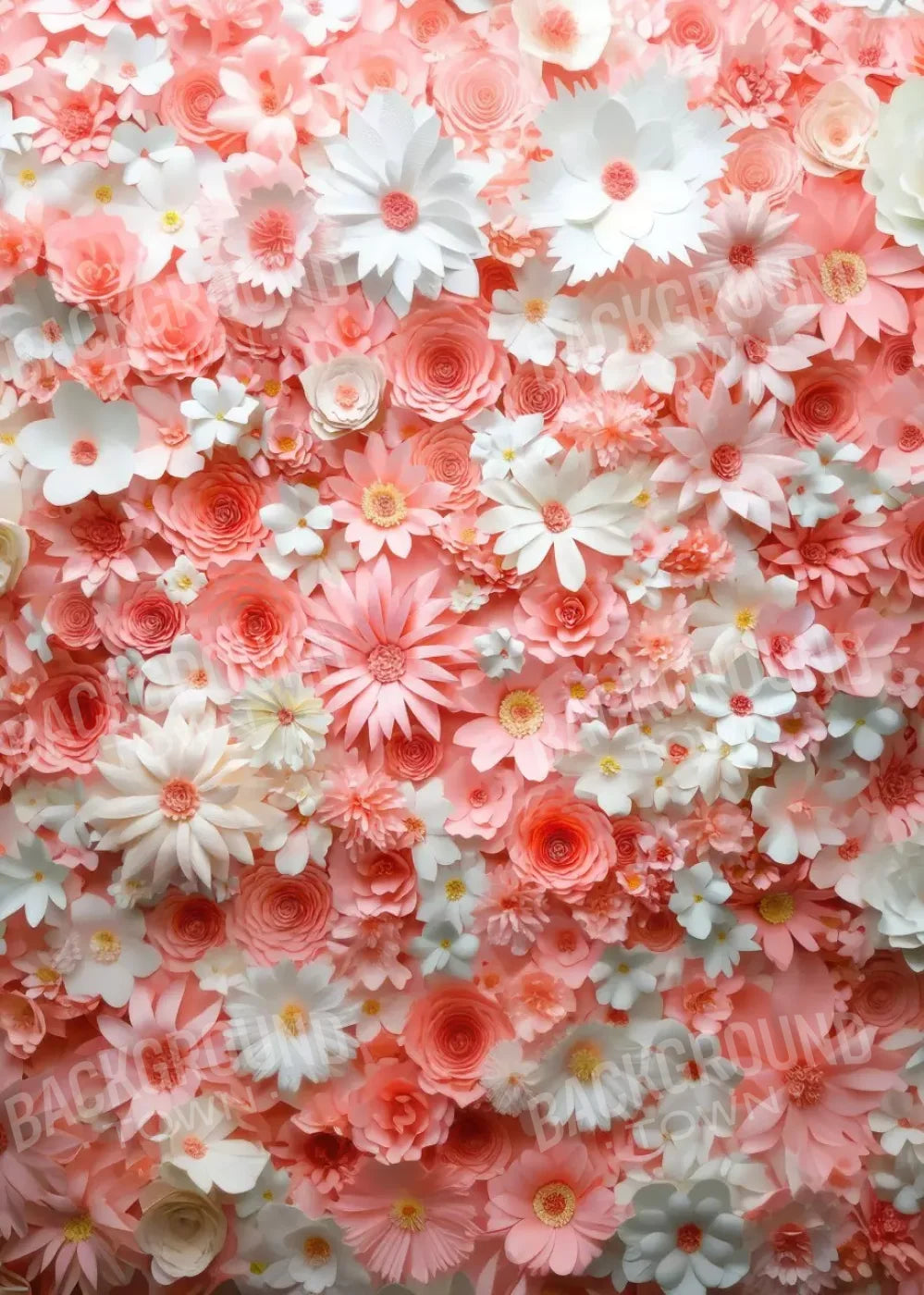 Pink Daisies 5’x7’ UltraCloth (60 x 84 inch) Backdrop