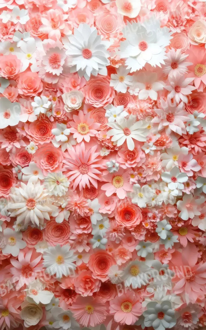 Pink Daisies 5’x8’ UltraCloth (60 x 96 inch) Backdrop