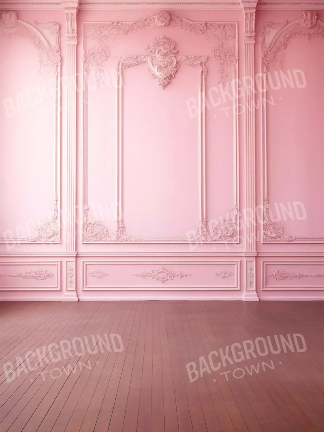 Pink Fancy Wall 5’X6’8 Fleece (60 X 80 Inch) Backdrop