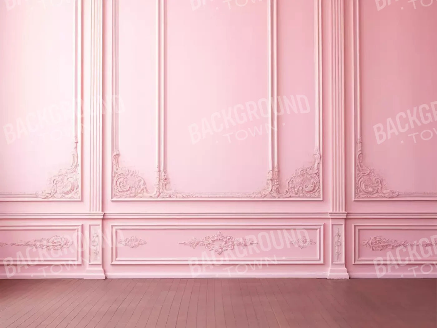 Pink Fancy Wall 6’8X5’ Fleece (80 X 60 Inch) Backdrop