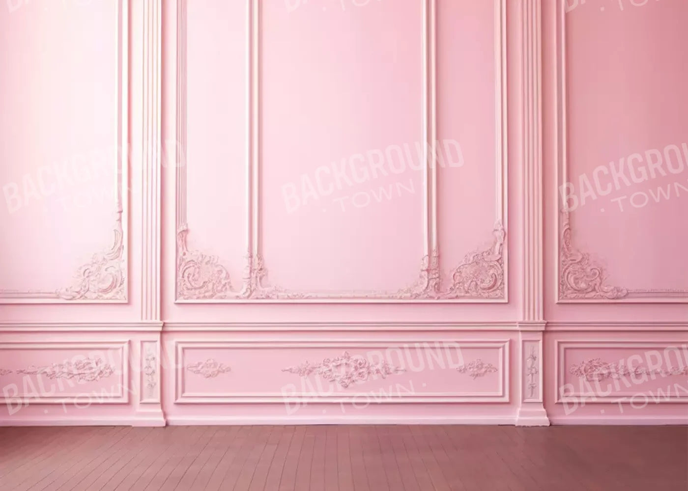 Pink Fancy Wall 7’X5’ Ultracloth (84 X 60 Inch) Backdrop
