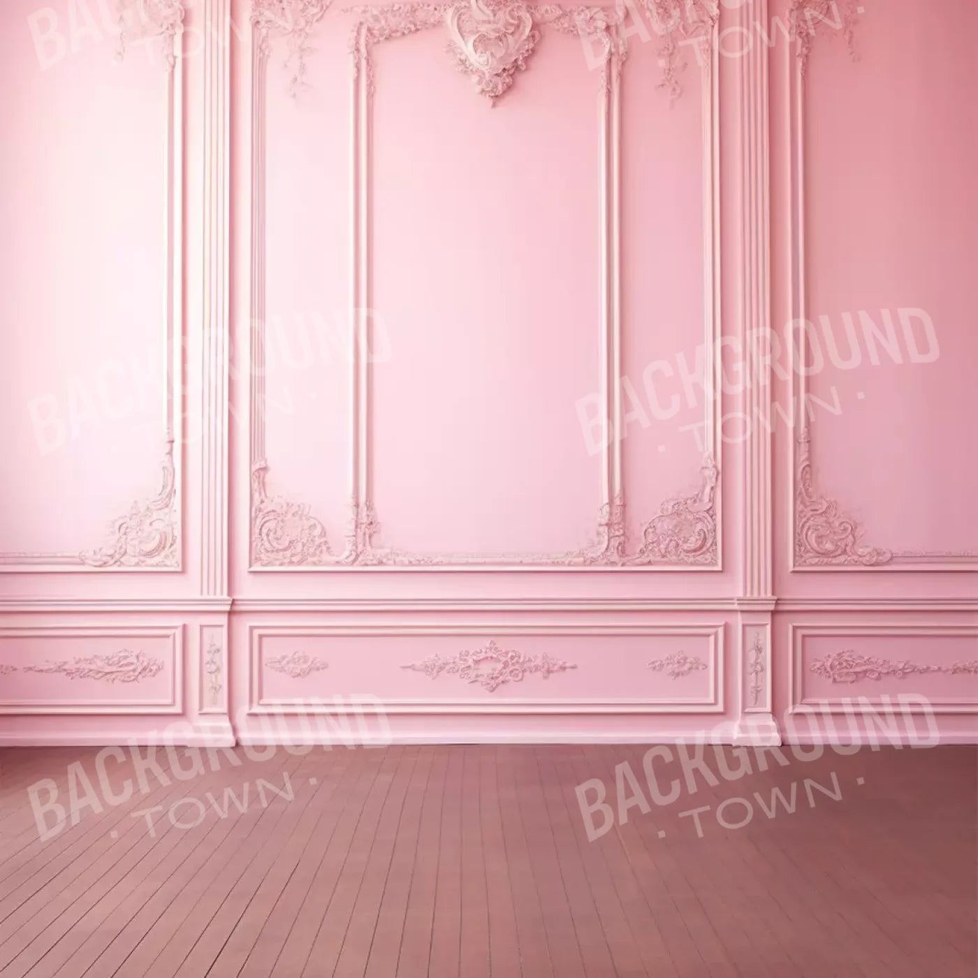 Pink Fancy Wall 8’X8’ Fleece (96 X Inch) Backdrop
