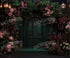 Green Floral Backdrop for Photography