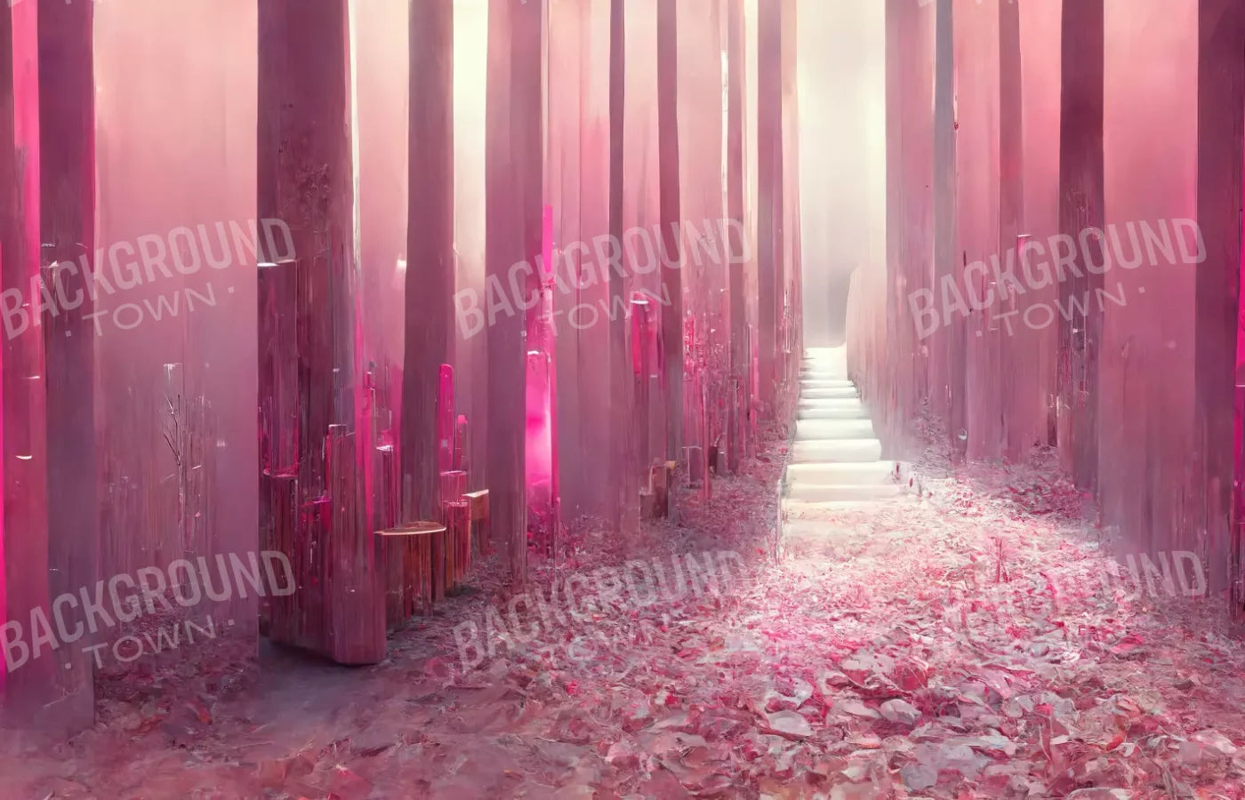 Pink Forest 12’X8’ Ultracloth (144 X 96 Inch) Backdrop