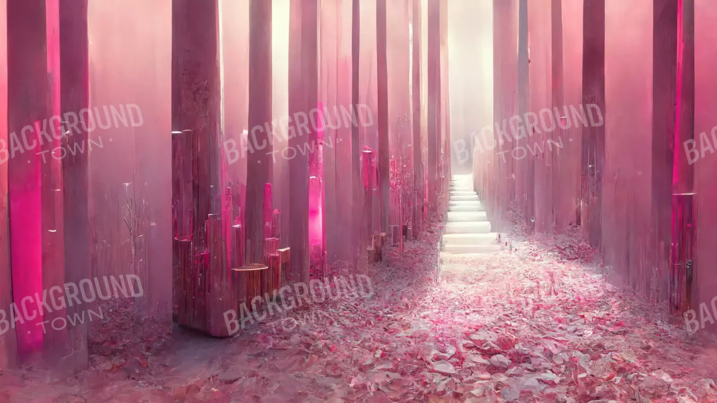 Pink Forest 14’X8’ Ultracloth (168 X 96 Inch) Backdrop
