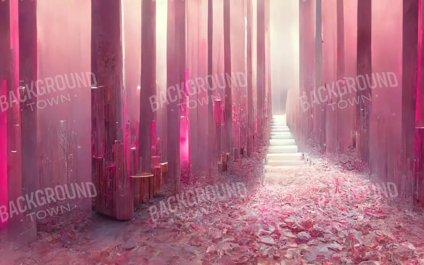 Pink Forest 14’X9’ Ultracloth (168 X 108 Inch) Backdrop