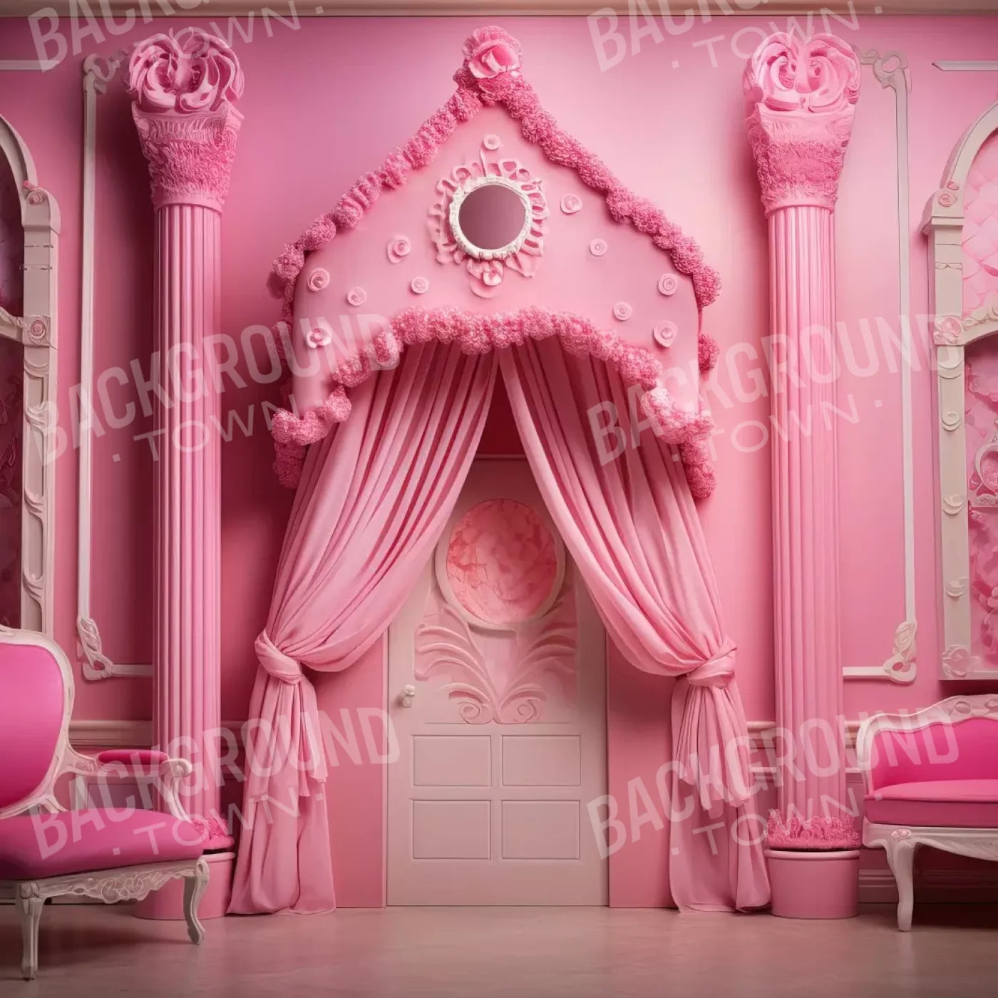 Pink Gabriella Room 10’X10’ Ultracloth (120 X Inch) Backdrop