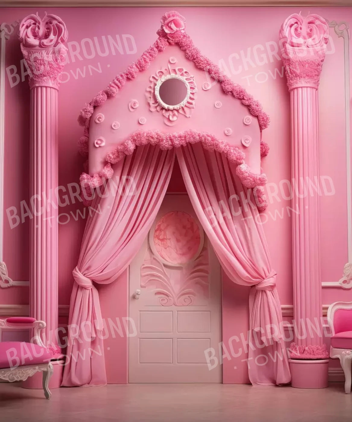 Pink Gabriella Room 10’X12’ Ultracloth (120 X 144 Inch) Backdrop