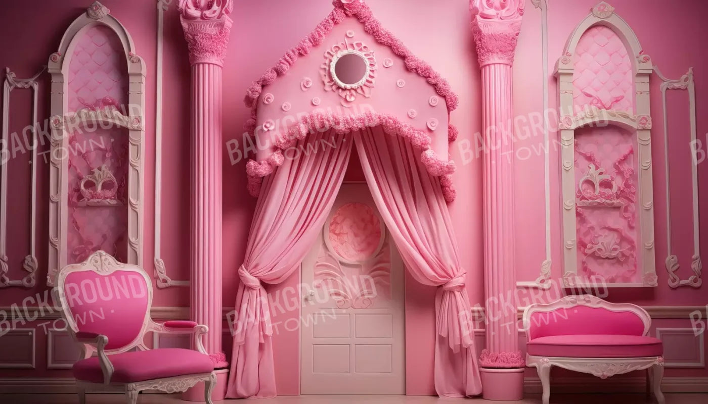 Pink Gabriella Room 14’X8’ Ultracloth (168 X 96 Inch) Backdrop