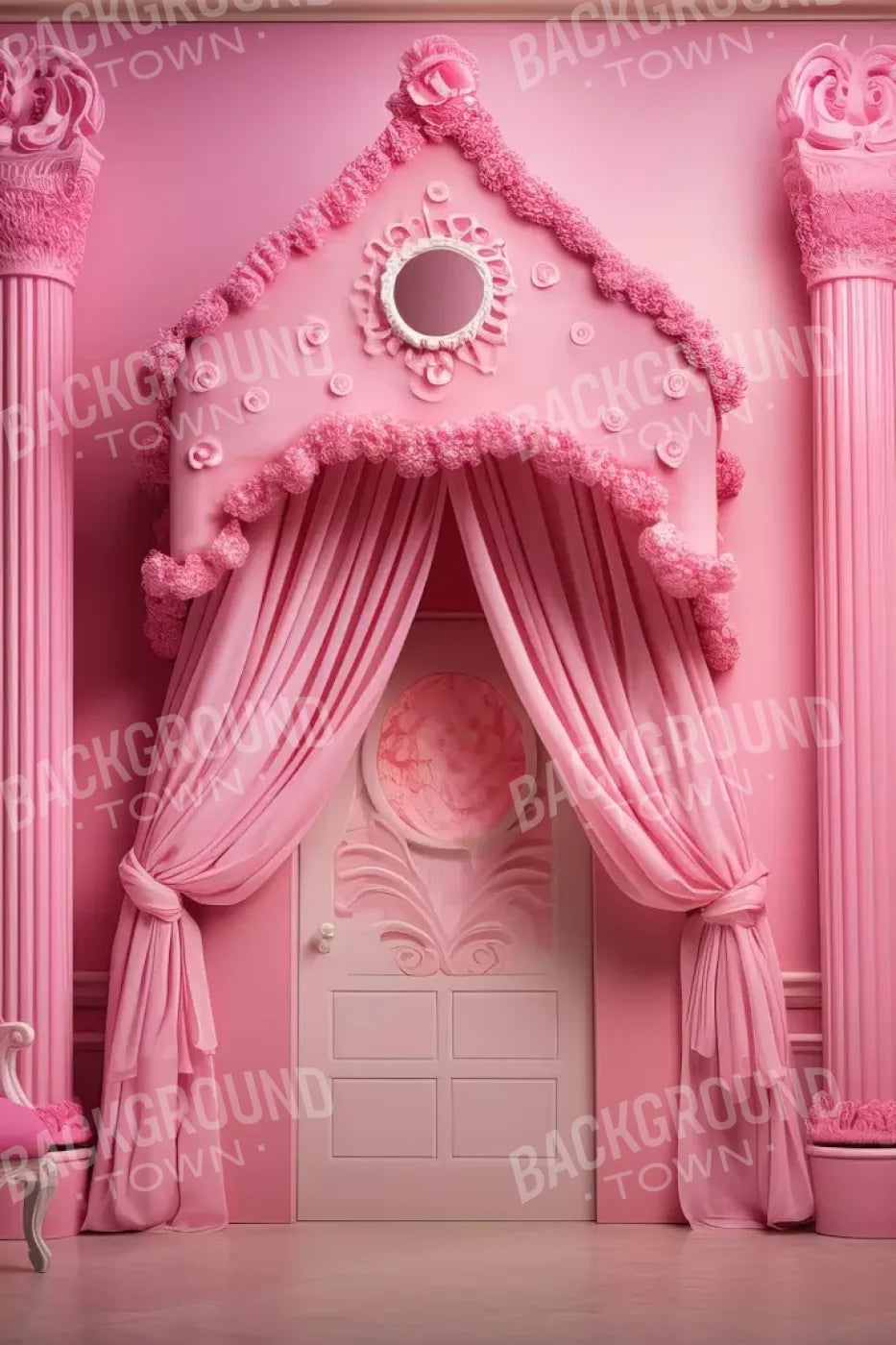 Pink Gabriella Room 8’X12’ Ultracloth (96 X 144 Inch) Backdrop