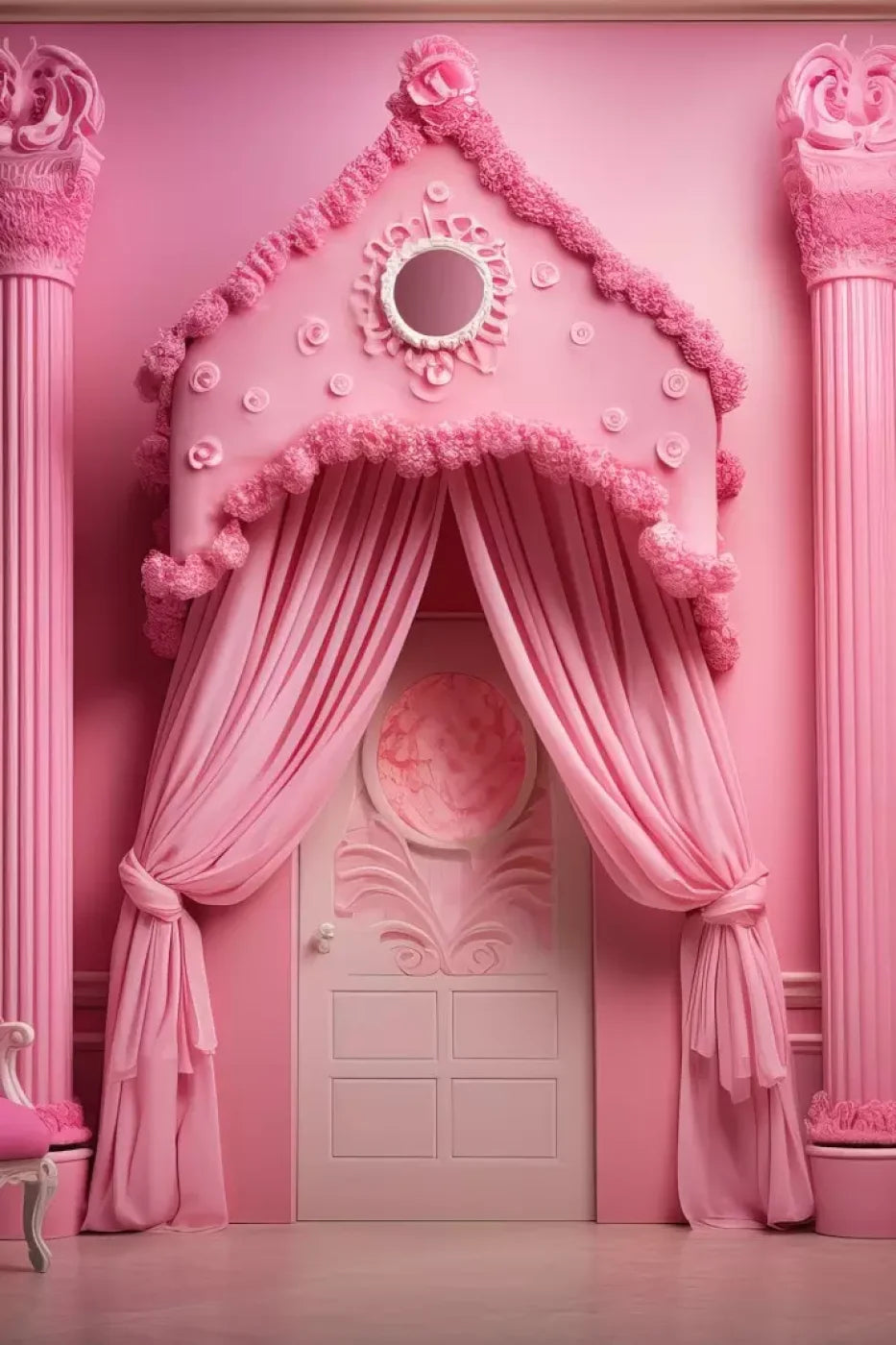 Pink Gabriella Room 8’X12’ Ultracloth (96 X 144 Inch) Backdrop