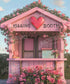 Pink Green  Backdrop for Photography