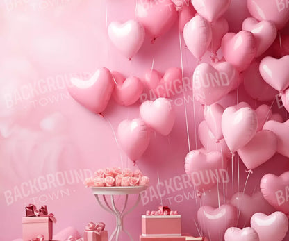 Pink Love Party 12’X10’ Ultracloth (144 X 120 Inch) Backdrop