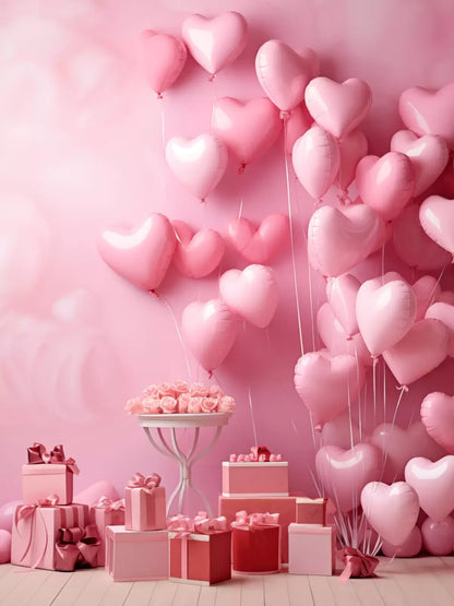 Pink Love Party 5’X6’8 Fleece (60 X 80 Inch) Backdrop