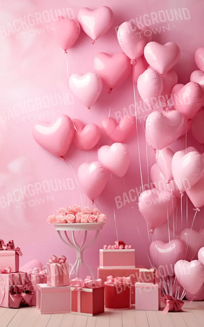 Pink Love Party 5’X8’ Ultracloth (60 X 96 Inch) Backdrop