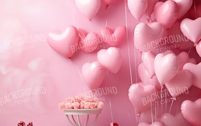 Pink Love Party 8’X5’ Ultracloth (96 X 60 Inch) Backdrop