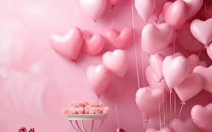 Pink Love Party 16’X10’ Ultracloth (192 X 120 Inch) Backdrop