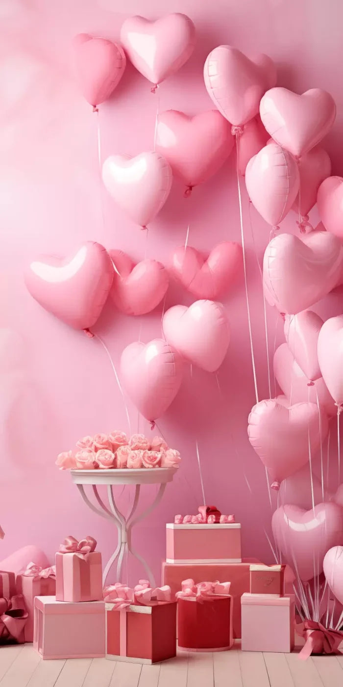 Pink Love Party 10’X20’ Ultracloth (120 X 240 Inch) Backdrop