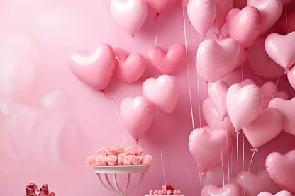 Pink Love Party 12’X8’ Ultracloth (144 X 96 Inch) Backdrop