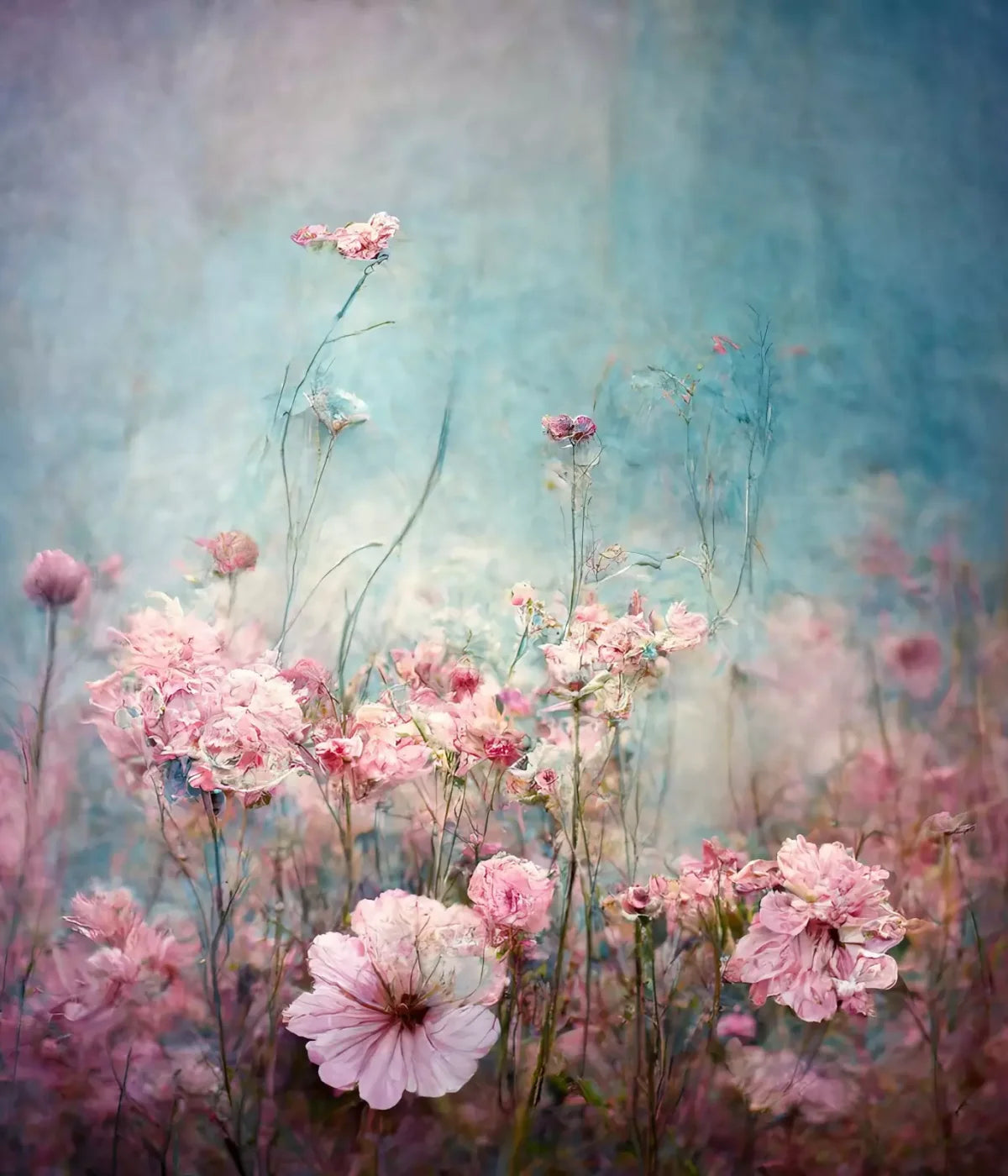 Pink Meadow 10X12 Ultracloth ( 120 X 144 Inch ) Backdrop