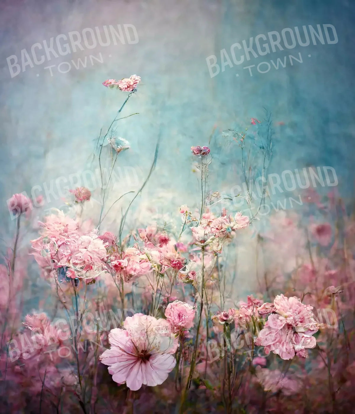 Pink Meadow 10X12 Ultracloth ( 120 X 144 Inch ) Backdrop