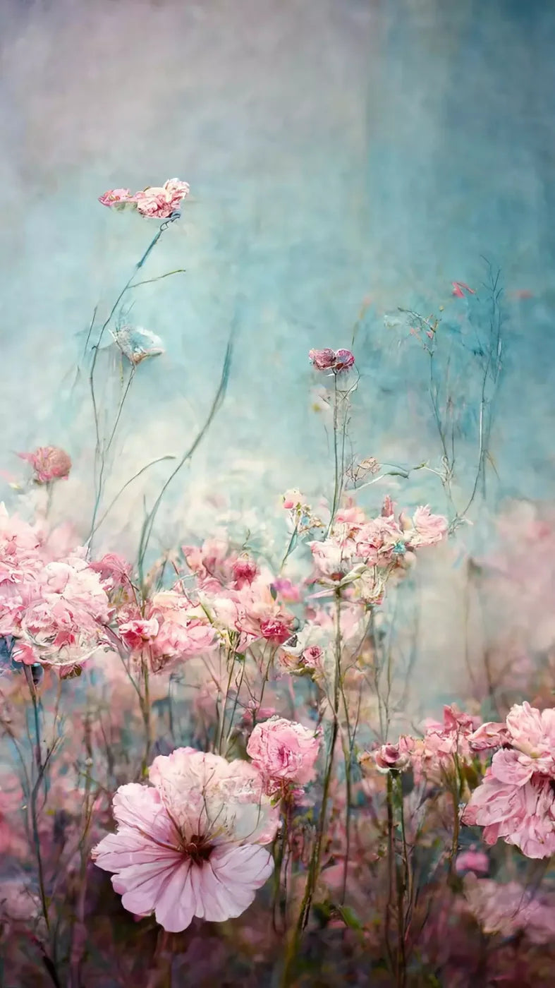Pink Meadow 8X14 Ultracloth ( 96 X 168 Inch ) Backdrop