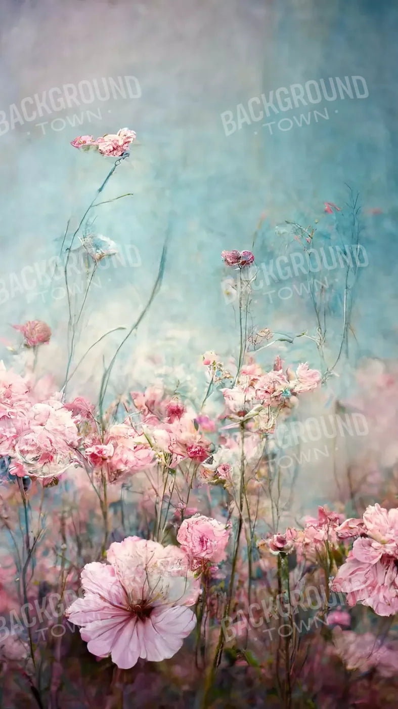 Pink Meadow 8X14 Ultracloth ( 96 X 168 Inch ) Backdrop