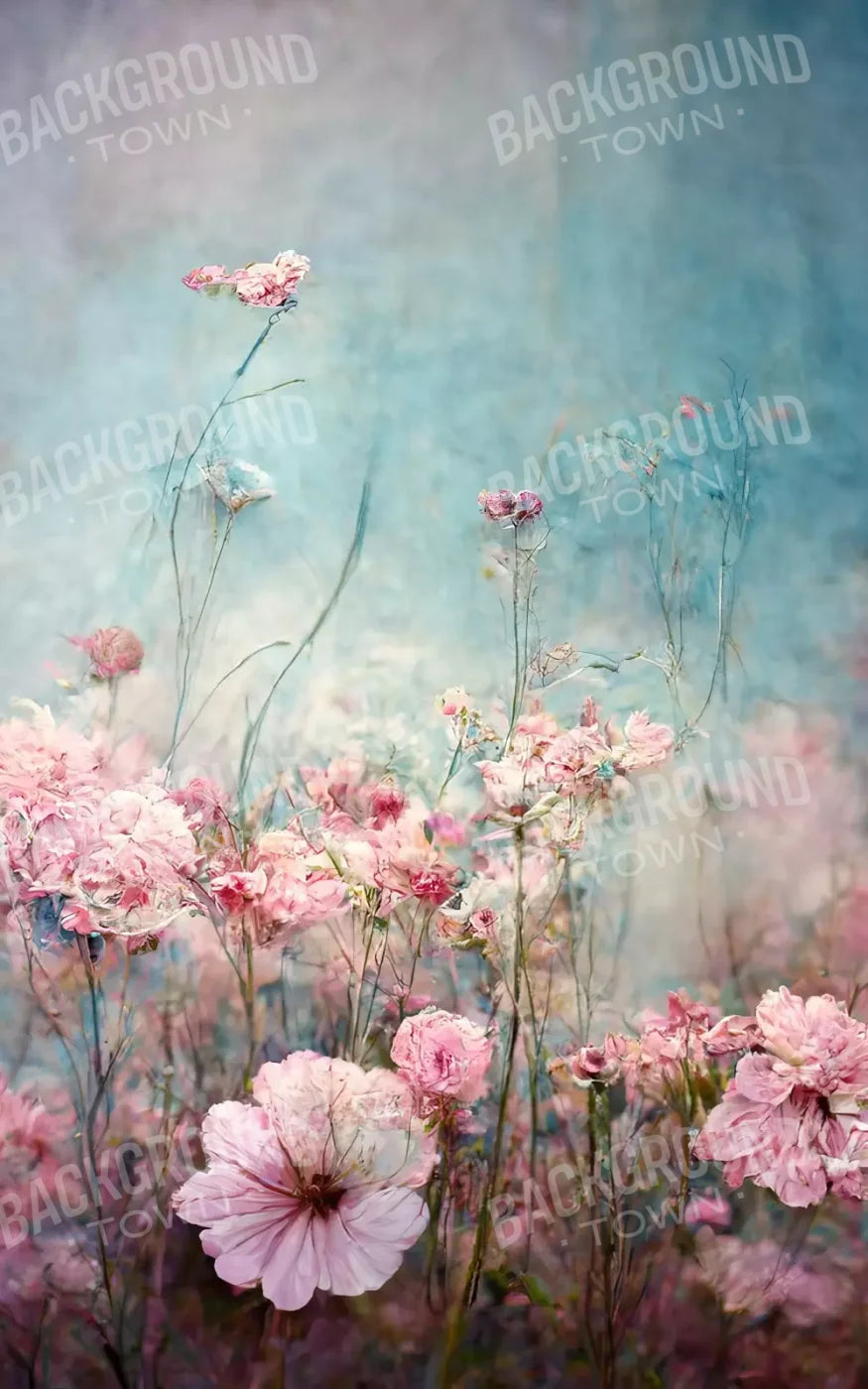 Pink Meadow 9X14 Ultracloth ( 108 X 168 Inch ) Backdrop