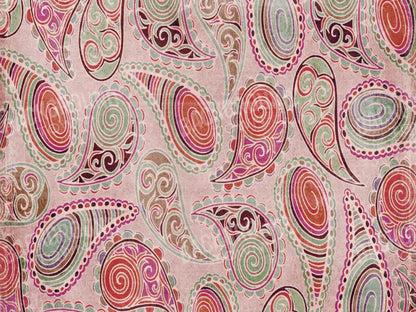 Pink Paisley 10X8 Fleece ( 120 X 96 Inch ) Backdrop