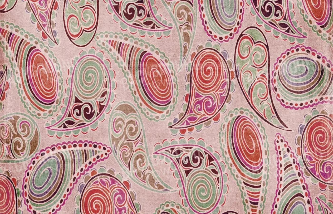 Pink Paisley 12X8 Ultracloth ( 144 X 96 Inch ) Backdrop
