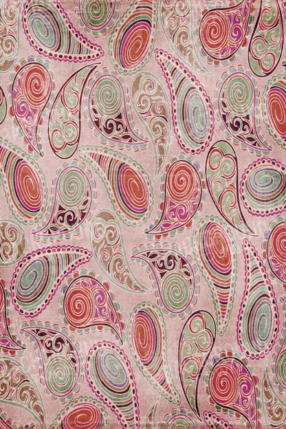 Pink Paisley 5X8 Ultracloth ( 60 X 96 Inch ) Backdrop