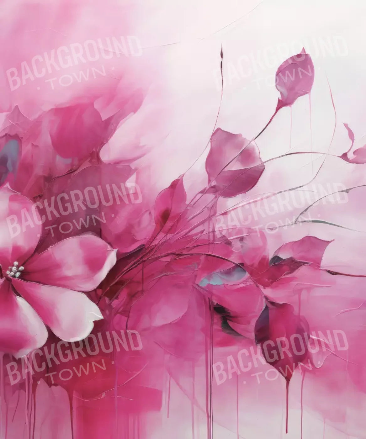Pink Petals 10’X12’ Ultracloth (120 X 144 Inch) Backdrop