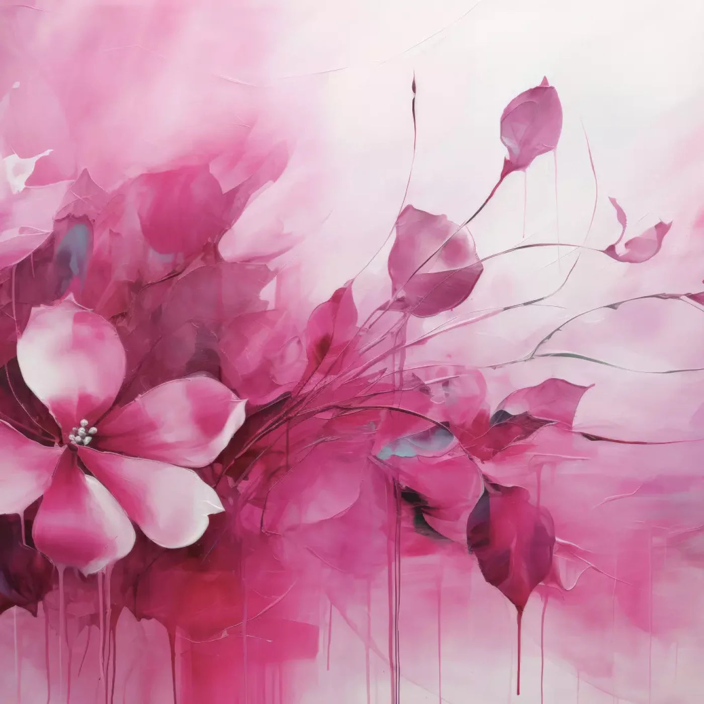 Pink Petals 10’X10’ Ultracloth (120 X Inch) Backdrop