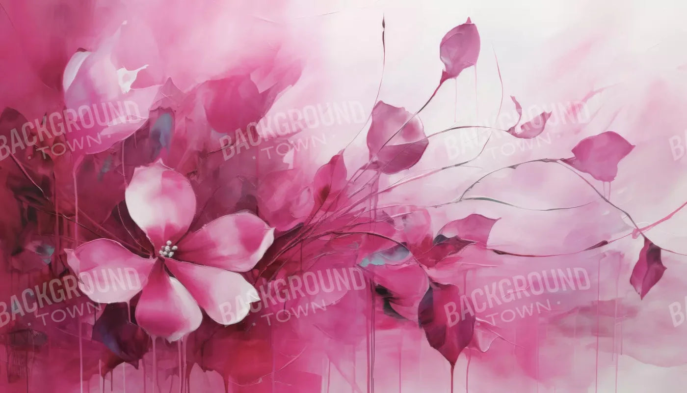 Pink Petals 14’X8’ Ultracloth (168 X 96 Inch) Backdrop