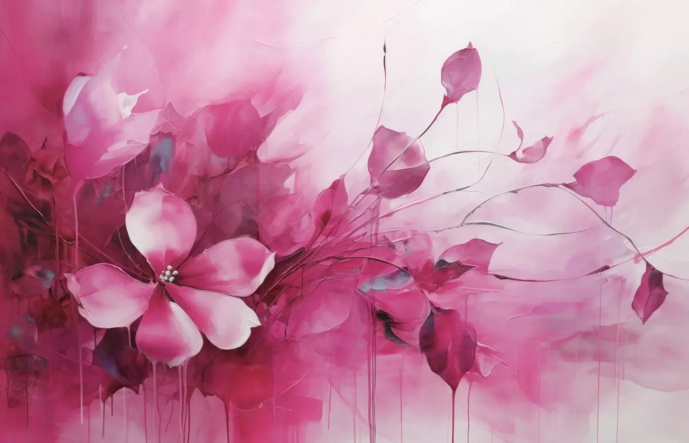 Pink Petals 14’X9’ Ultracloth (168 X 108 Inch) Backdrop