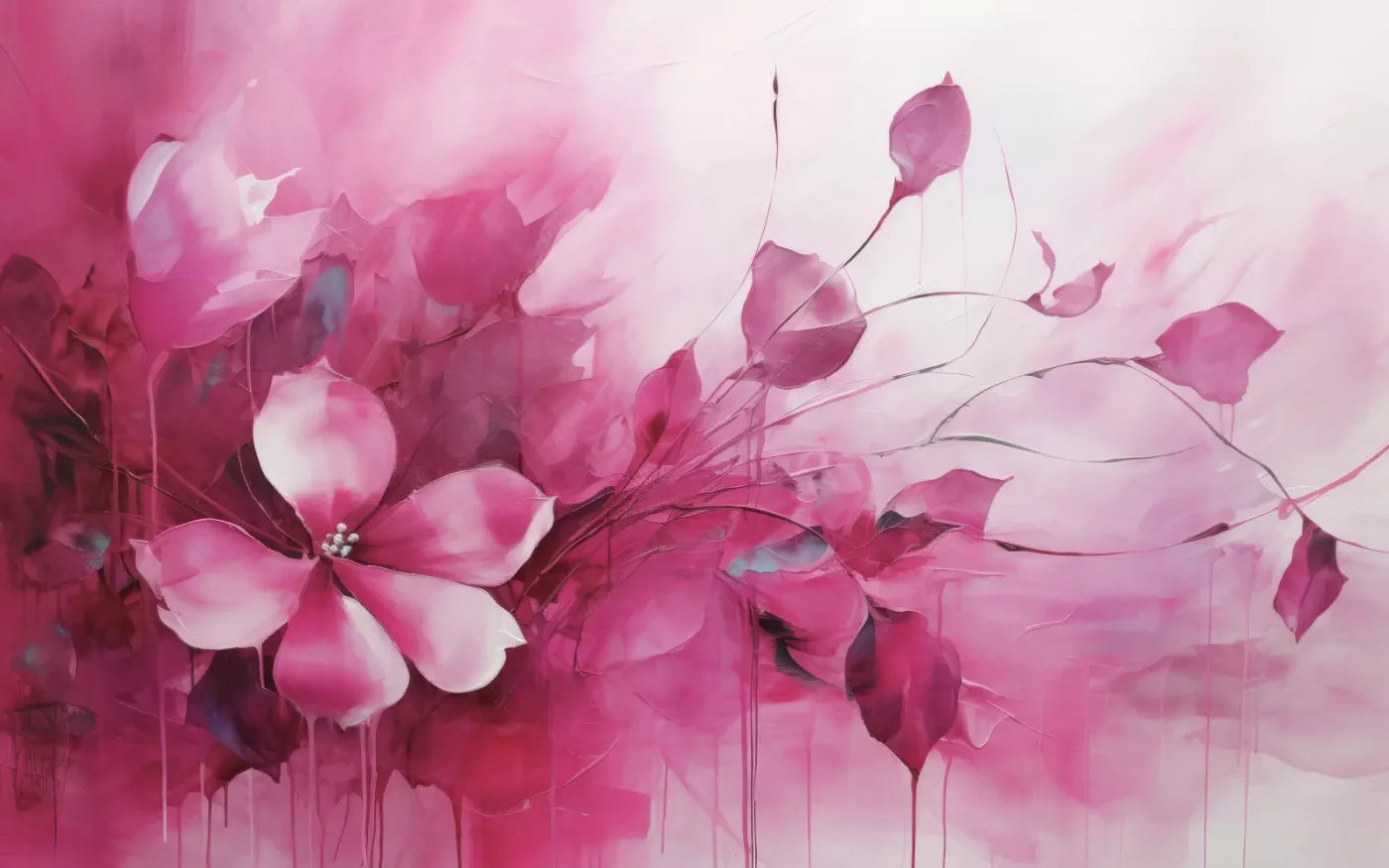 Pink Petals 16’X10’ Ultracloth (192 X 120 Inch) Backdrop