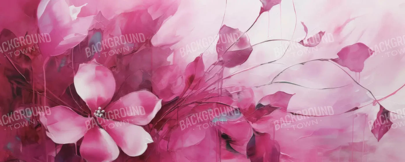Pink Petals 20’X8’ Ultracloth (240 X 96 Inch) Backdrop