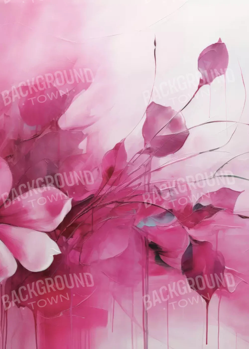 Pink Petals 5’X7’ Ultracloth (60 X 84 Inch) Backdrop