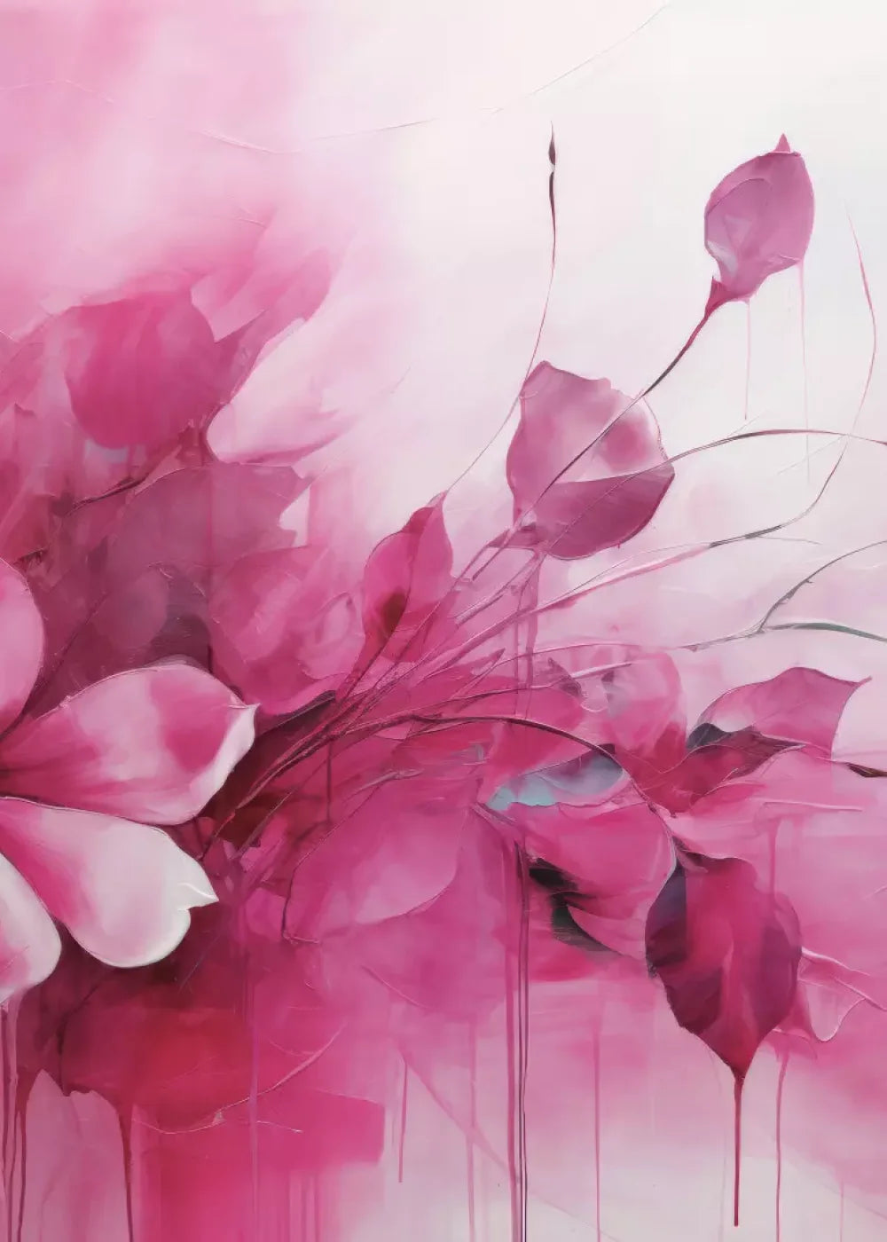 Pink Petals 5’X7’ Ultracloth (60 X 84 Inch) Backdrop