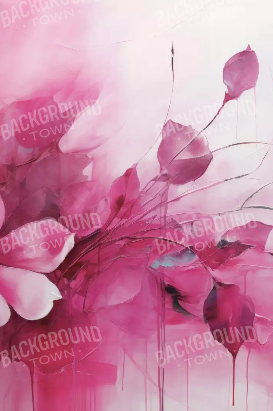 Pink Petals 8’X12’ Ultracloth (96 X 144 Inch) Backdrop