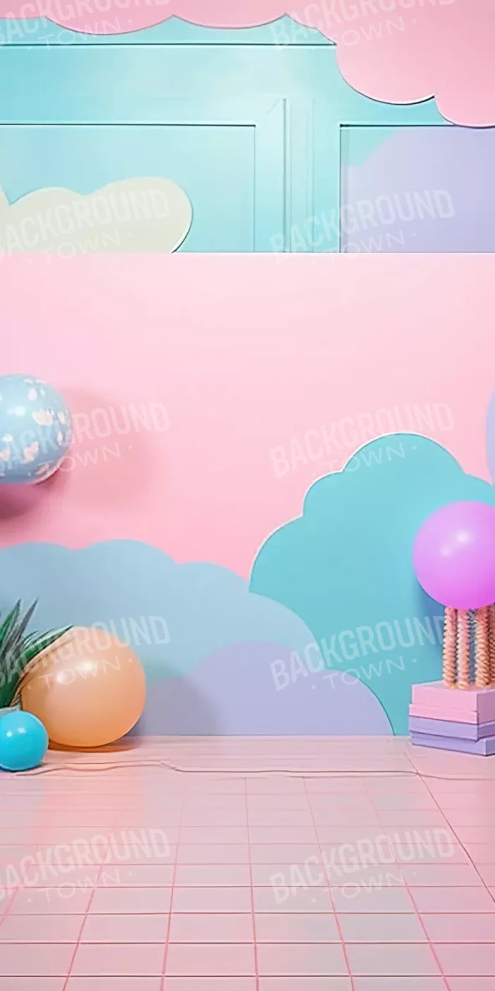 Pink Play House Ii 10’X20’ Ultracloth (120 X 240 Inch) Backdrop