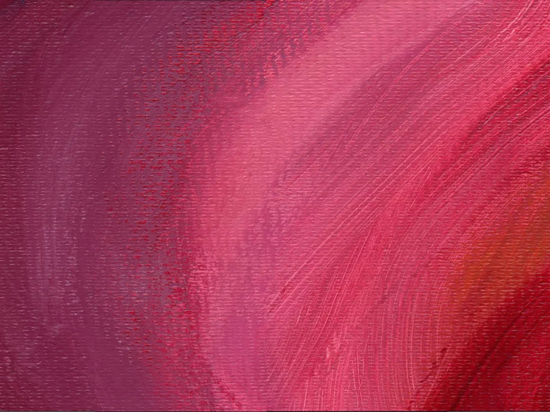 Pink Red Brushstroke 6’8’X5’ Fleece (80 X 60 Inch) Backdrop