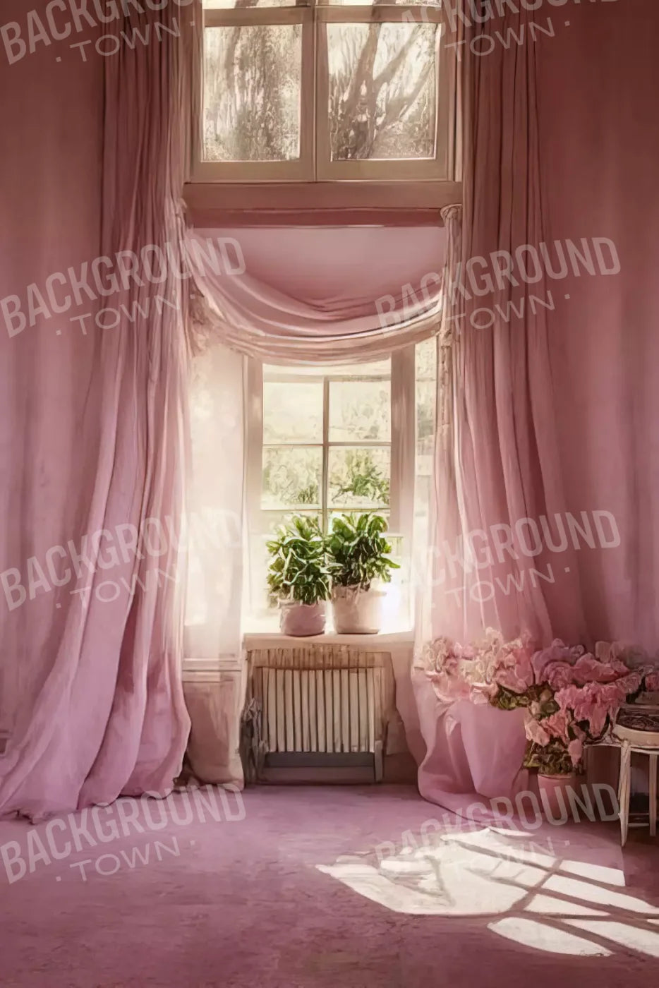 Pink Room Ii 5X8 Ultracloth ( 60 X 96 Inch ) Backdrop