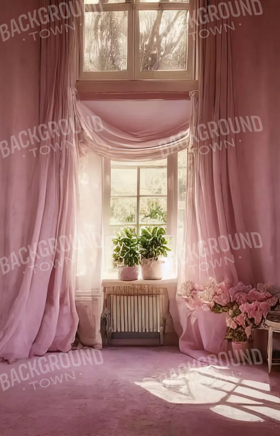 Pink Room Ii 8X12 Ultracloth ( 96 X 144 Inch ) Backdrop