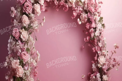 Pink Studio Floral Arch 12’X8’ Ultracloth (144 X 96 Inch) Backdrop