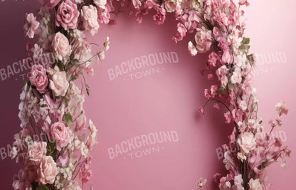 Pink Studio Floral Arch 14’X9’ Ultracloth (168 X 108 Inch) Backdrop