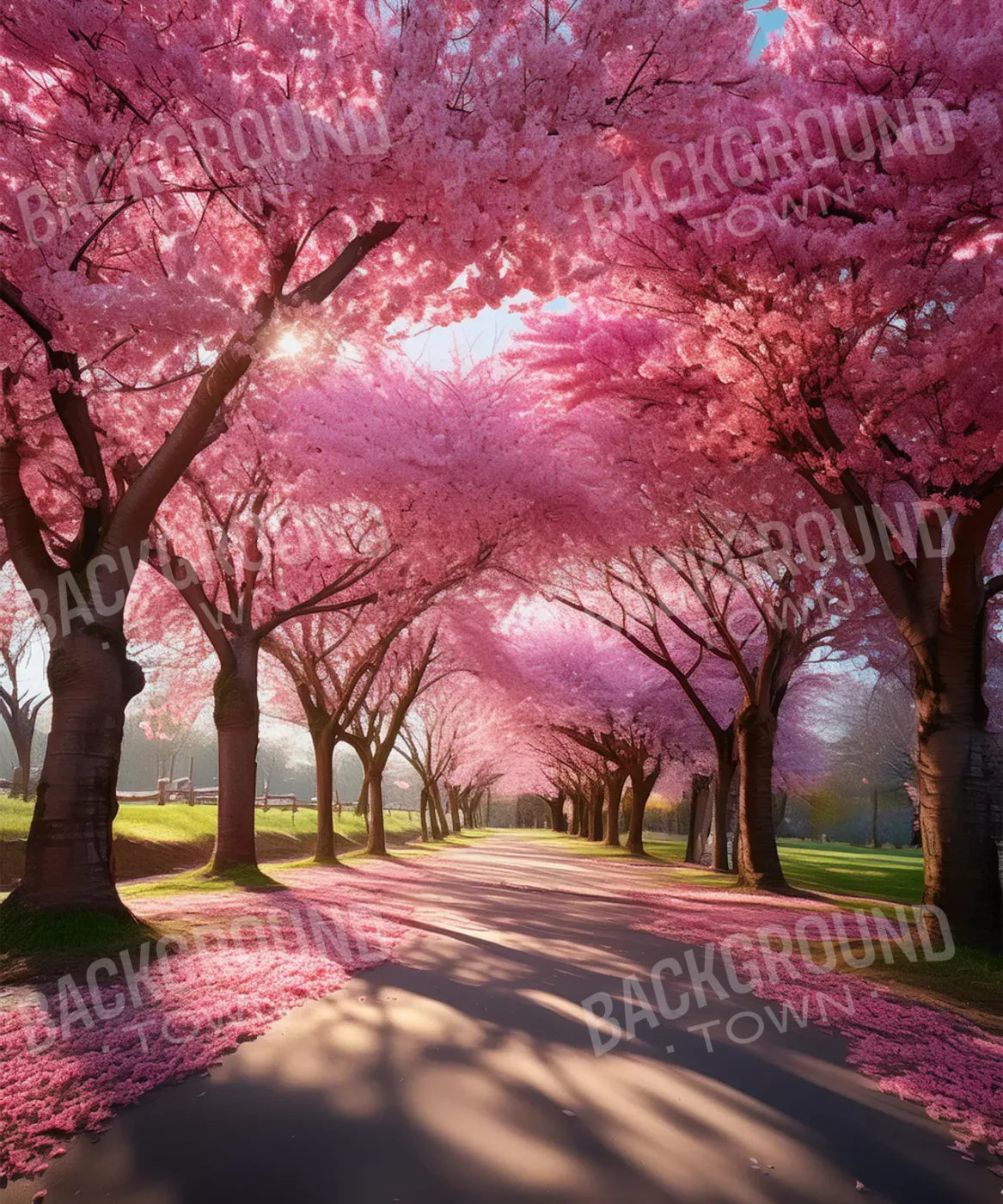 Pink Trees 10’X12’ Ultracloth (120 X 144 Inch) Backdrop