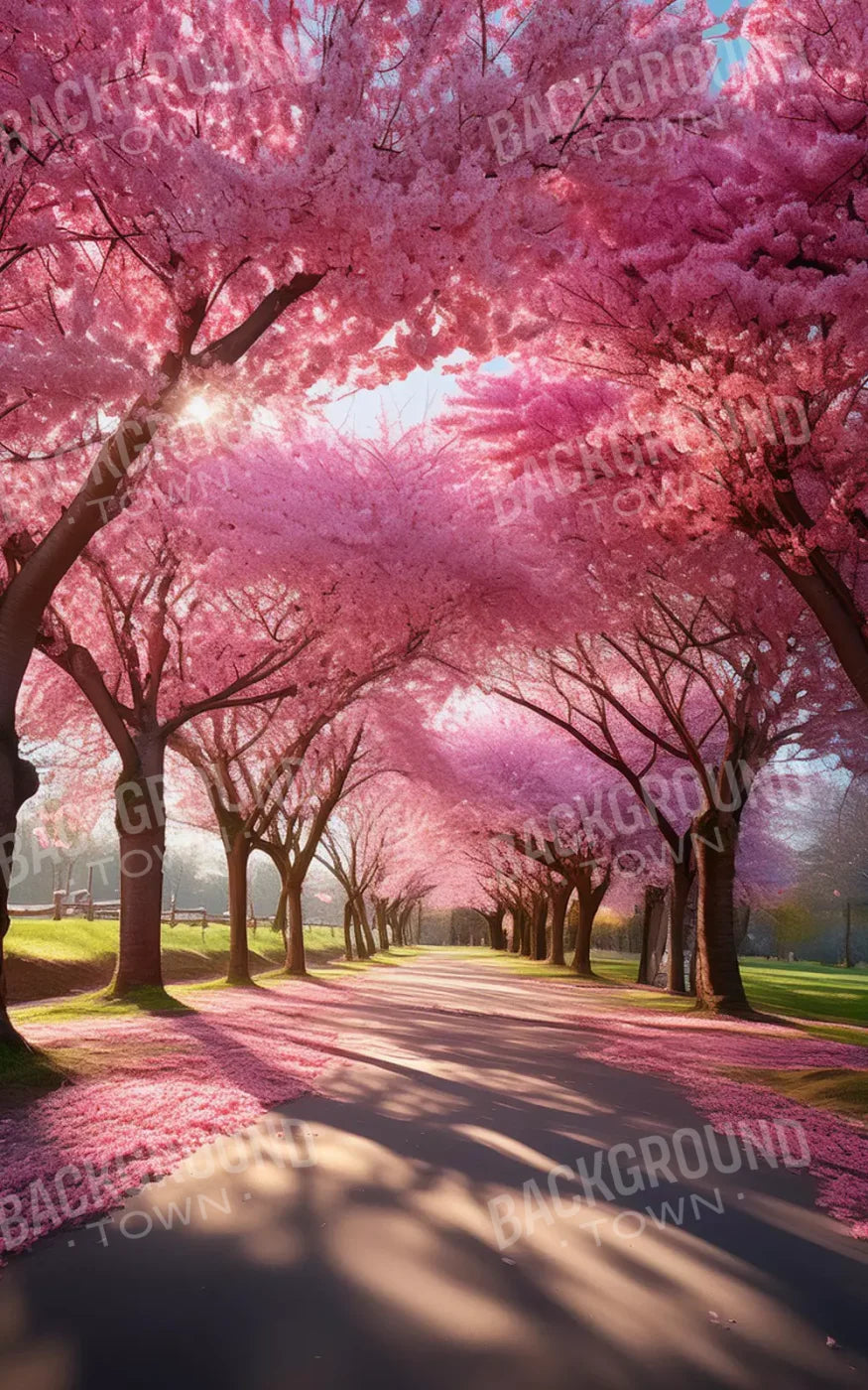 Pink Trees 10’X16’ Ultracloth (120 X 192 Inch) Backdrop