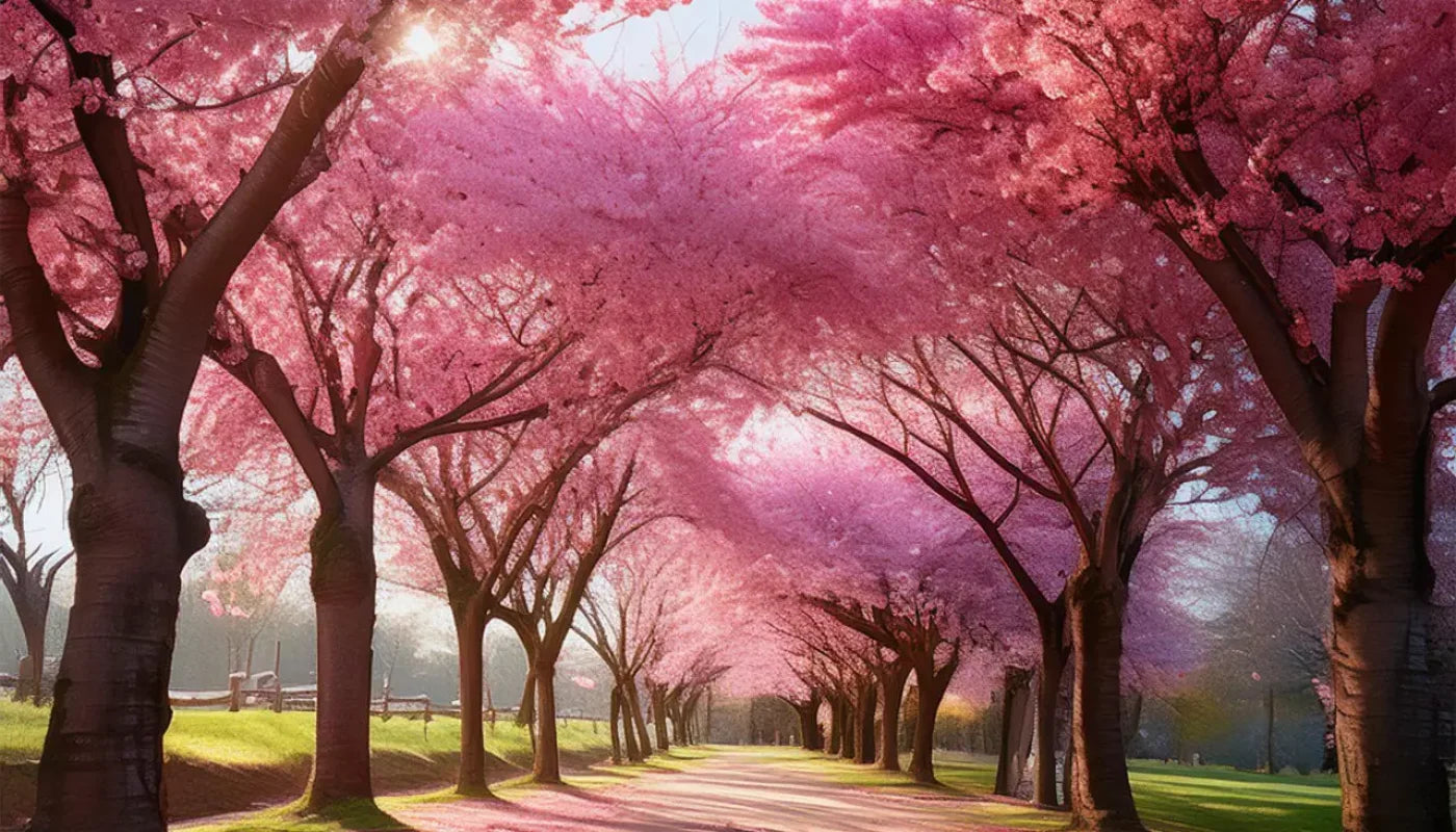 Pink Trees 14’X8’ Ultracloth (168 X 96 Inch) Backdrop