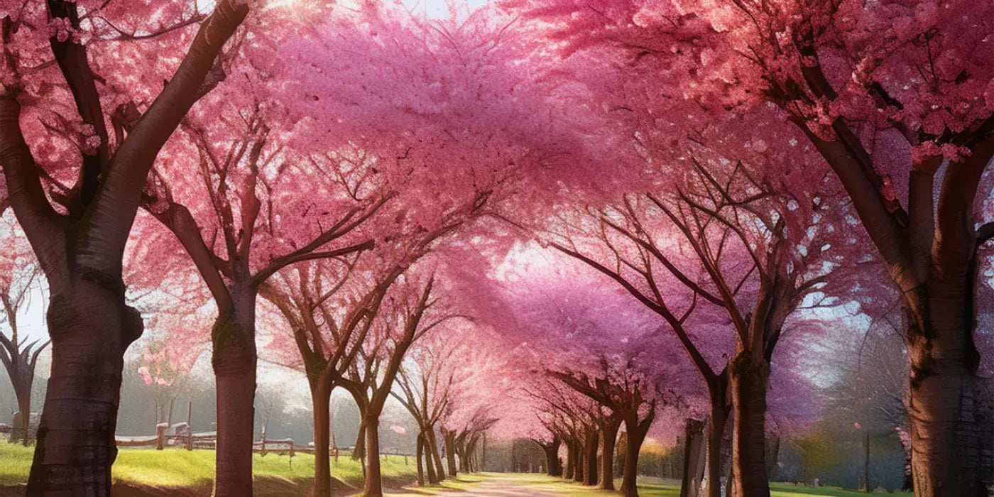 Pink Trees 16’X8’ Ultracloth (192 X 96 Inch) Backdrop